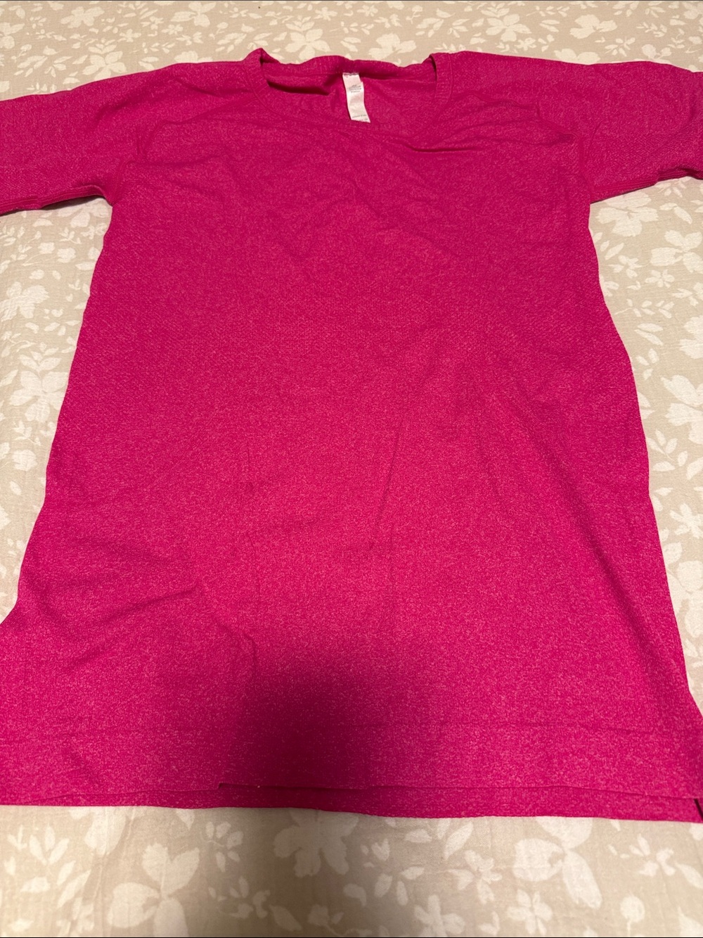 lululemon athletica Short Sleeve Crew Tee in Bright Fuchsia